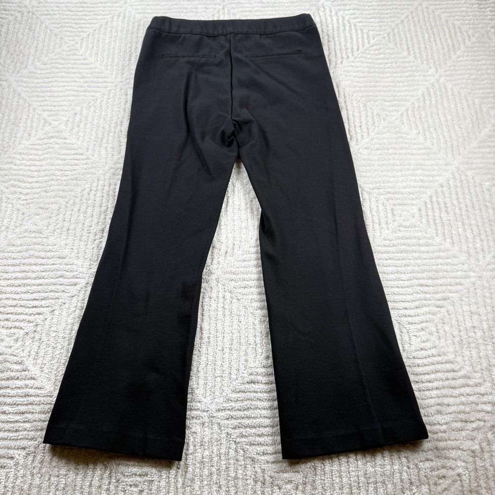 J Crew Knit Dress Pant Womens 10 Black Pull On Straight Leg Work Office Mob Wife - Picture 2 of 8